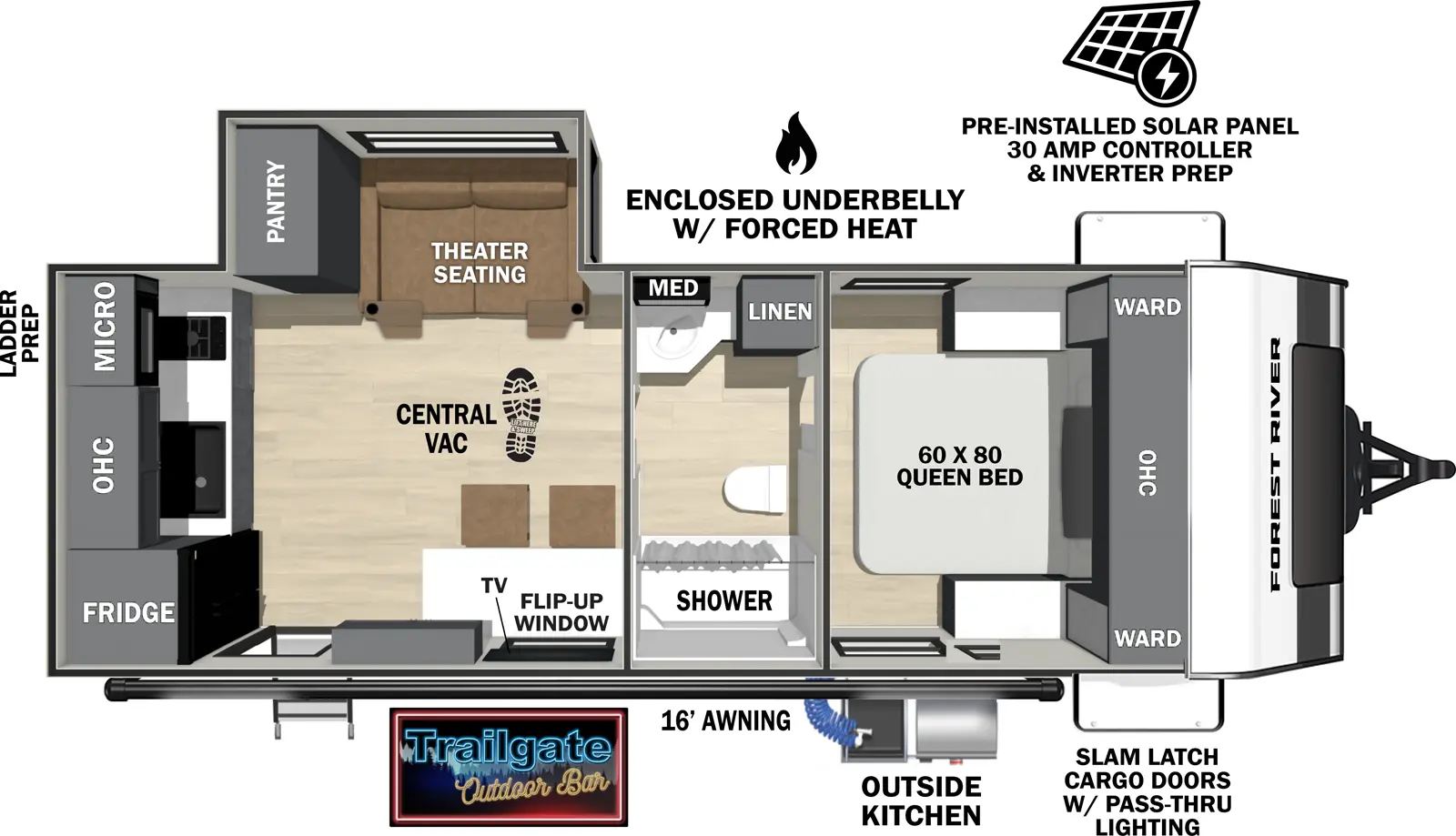 Ibex 19BRK Floorplan